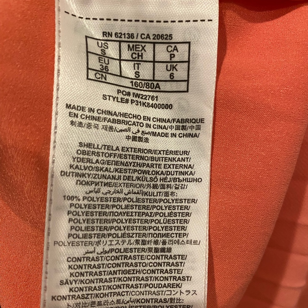 Guess by Marciano Coral Halter Dress with pleating Small - Picture 5 of 6